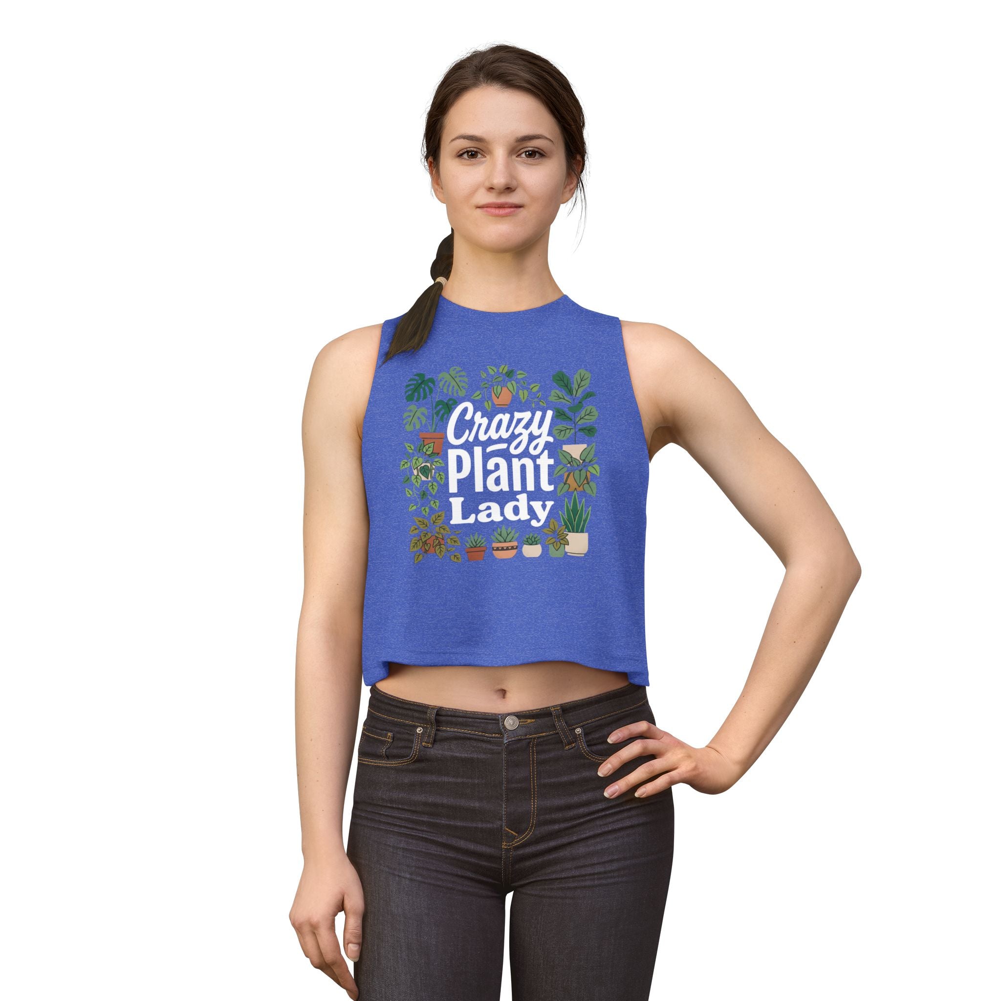 Crazy Plant Lady Crop Top Tank