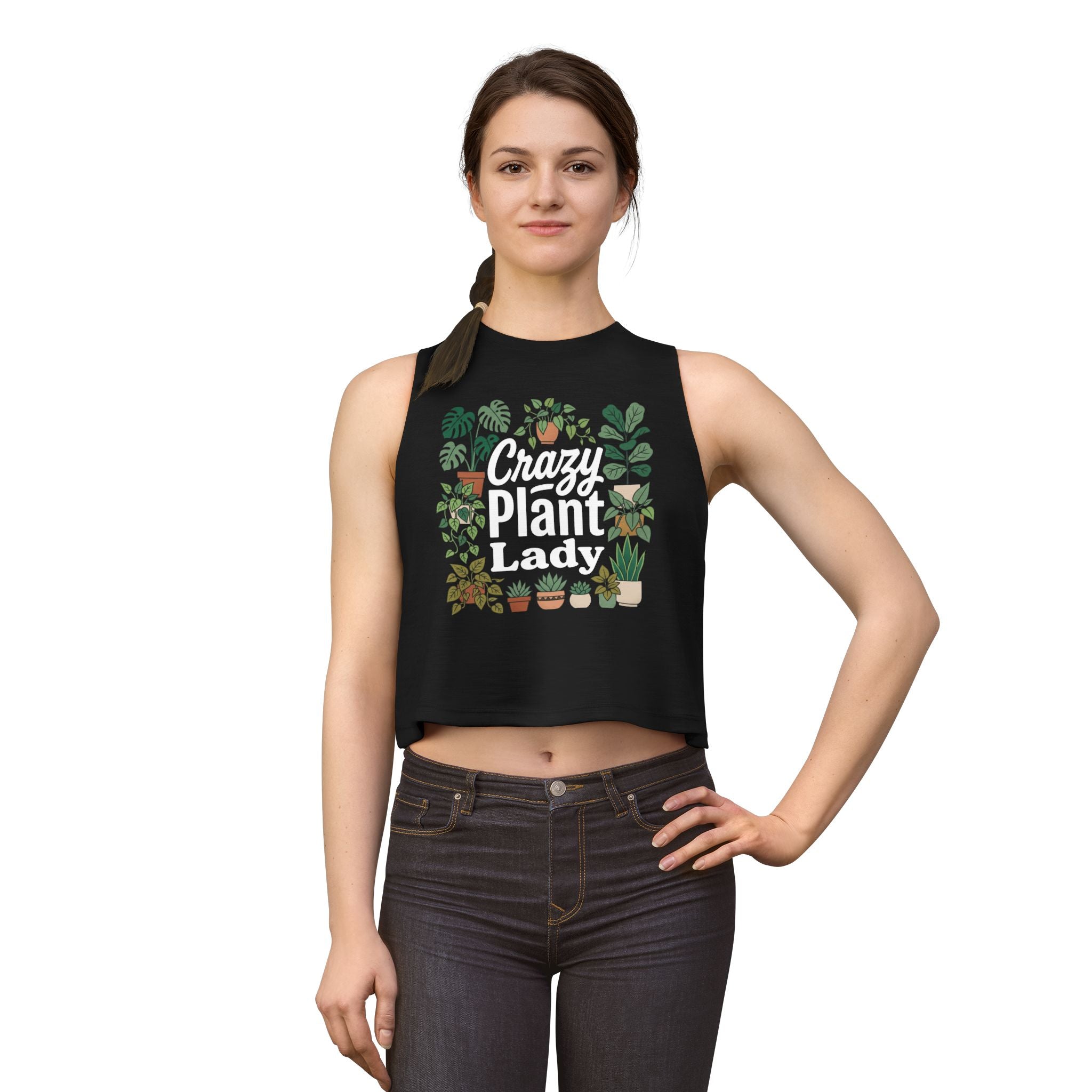 Crazy Plant Lady Crop Top Tank