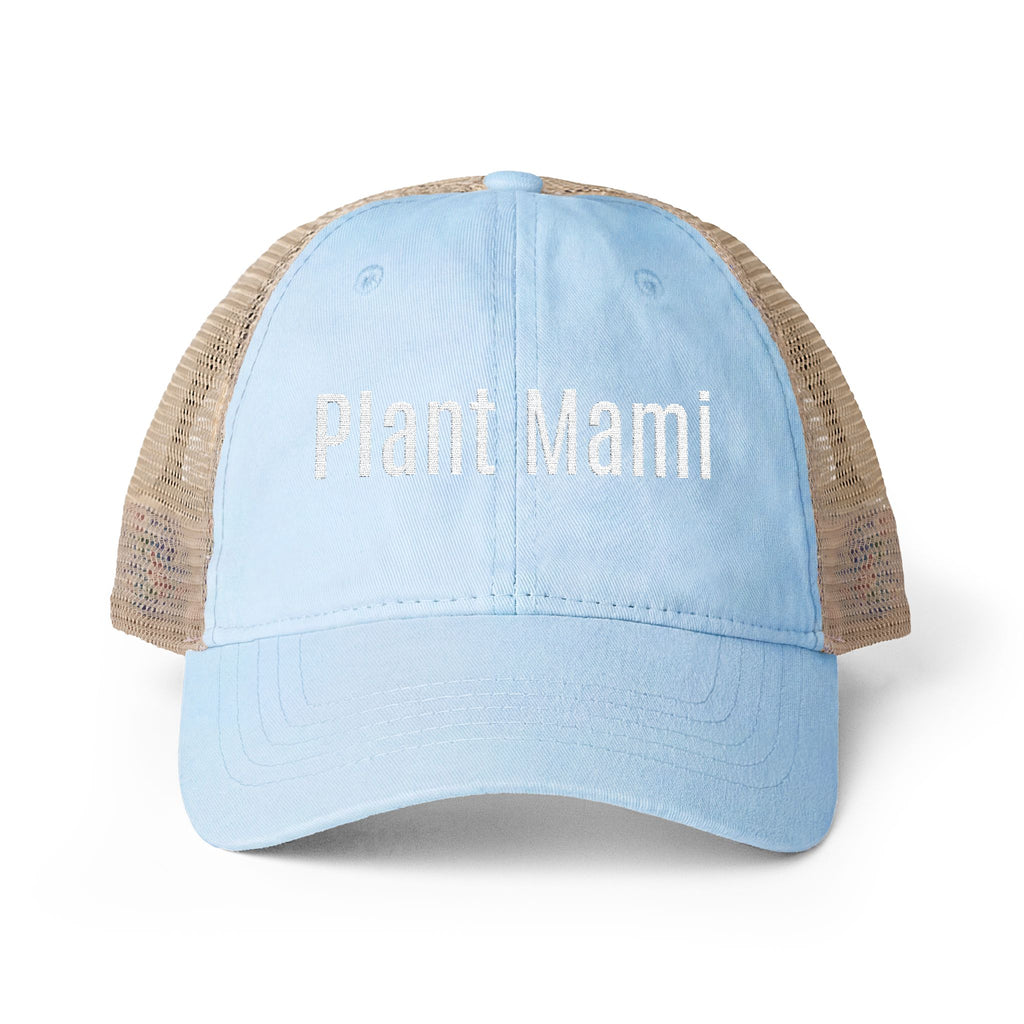 Plant Mami Embroidered Mesh Floral Caps