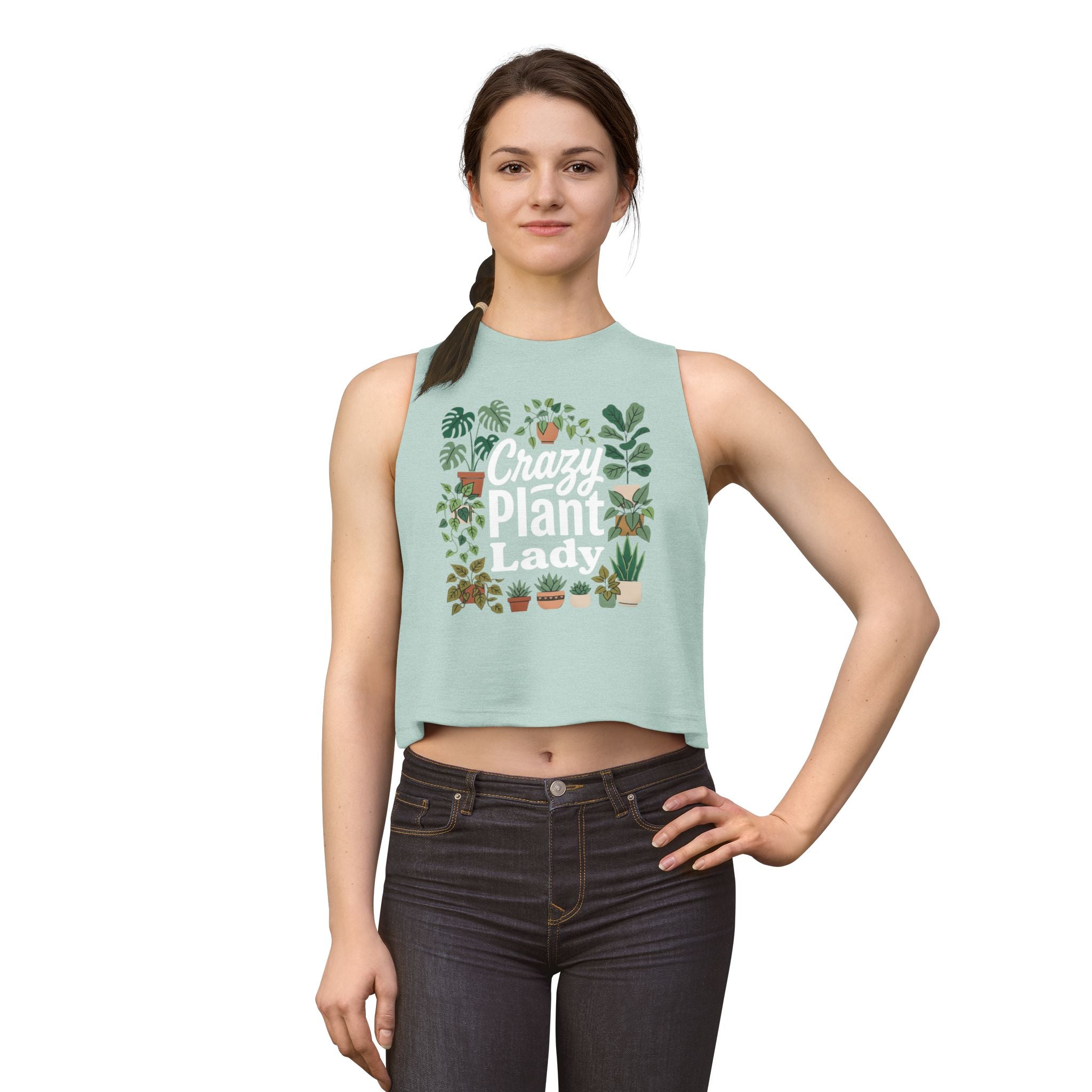 Crazy Plant Lady Crop Top Tank