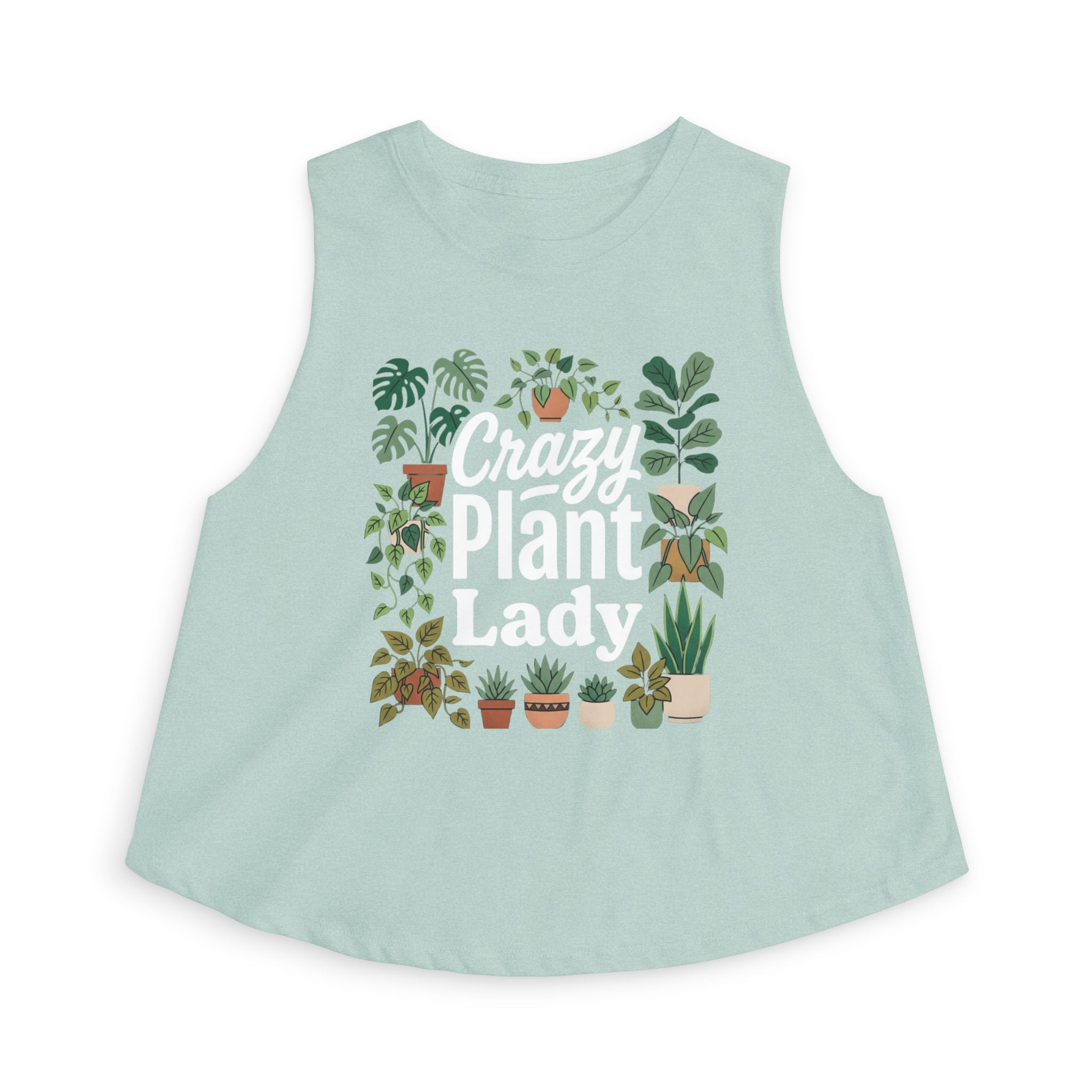 Crazy Plant Lady Crop Top Tank
