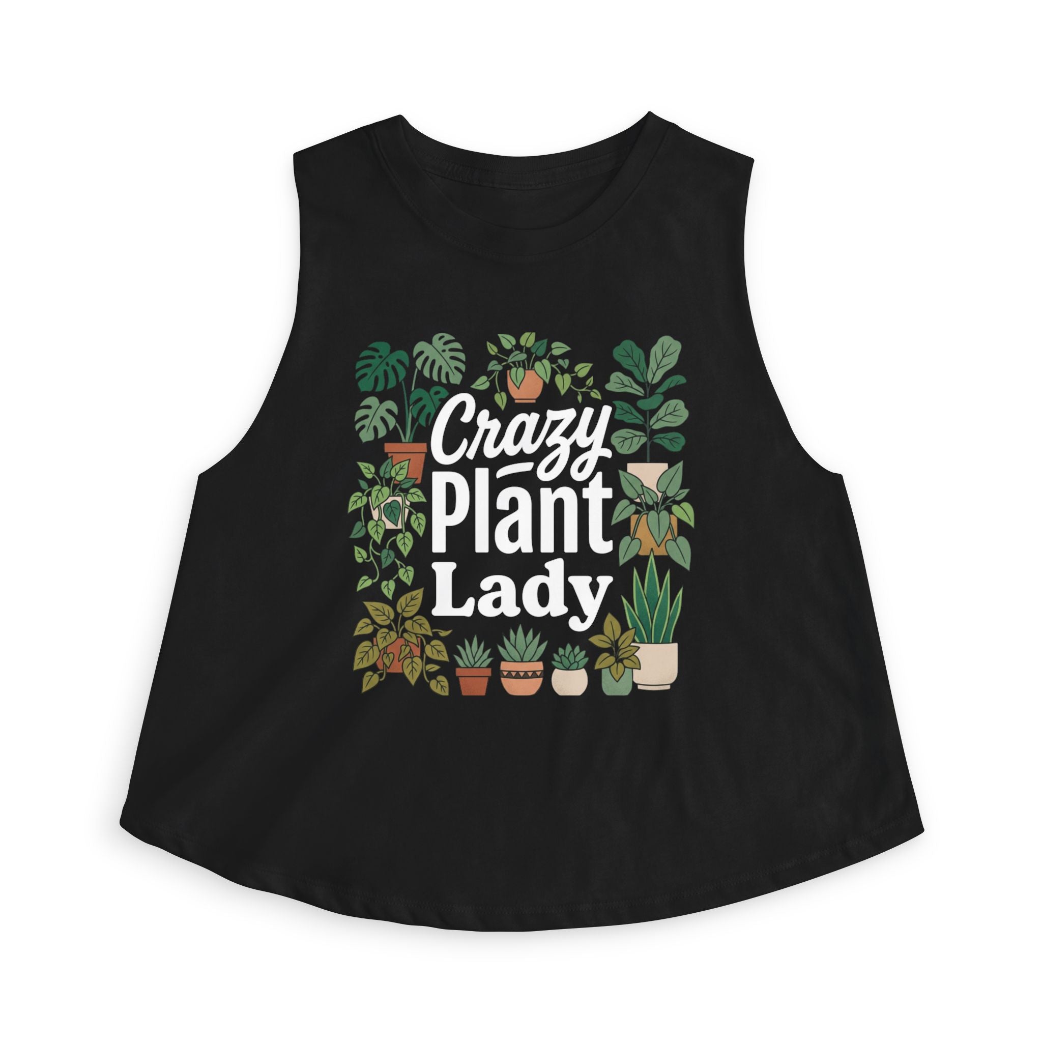 Crazy Plant Lady Crop Top Tank